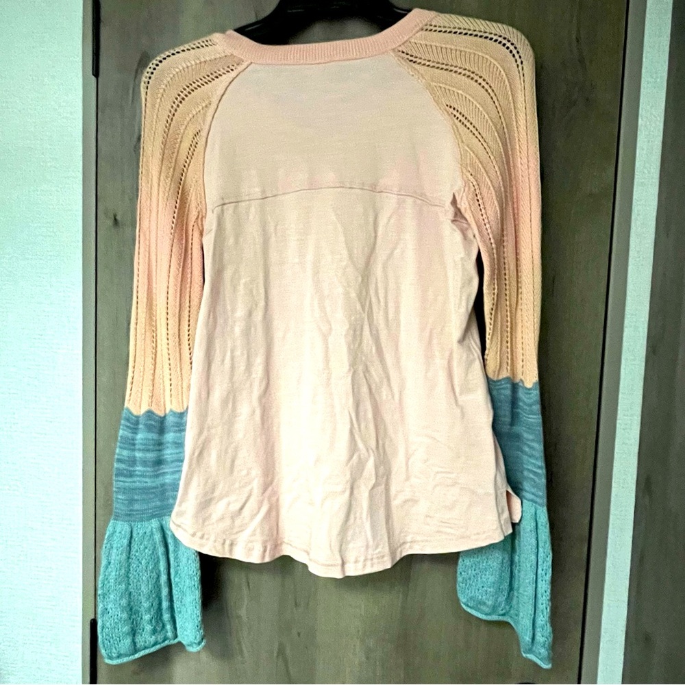 Sundance Cozy Canyon Flared Knit Sleeve Top - Picture 3 of 4